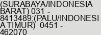 Nomor telpon Ibu Toeti Herisasi di SURABAYA (JATIM) & PALU (SULTENG)